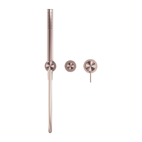Nero Mecca Shower Mixer Diverter System (Separate Back Plate) - Brushed Bronze