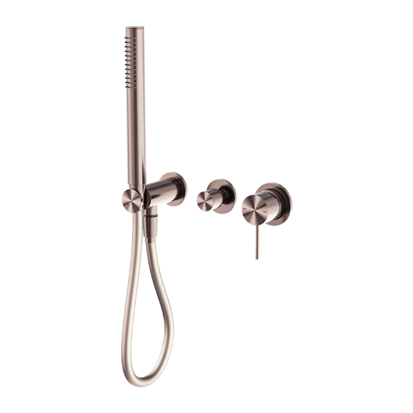 Nero Mecca Shower Mixer Diverter System (Separate Back Plate) - Brushed Bronze
