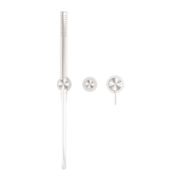 Nero Mecca Shower Mixer Diverter System (Separate Back Plate) - Brushed Nickel