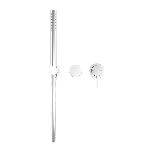 Nero Mecca Shower Mixer Diverter System (Separate Back Plate) - Chrome