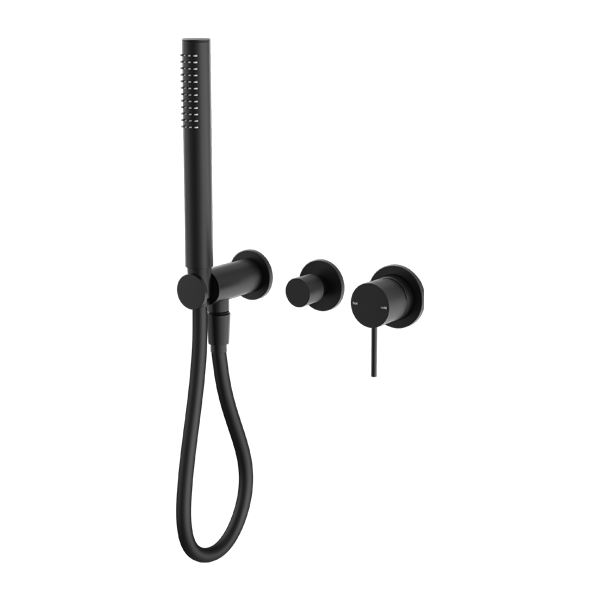 Nero Mecca Shower Mixer Diverter System (Separate Back Plate) - Matte Black