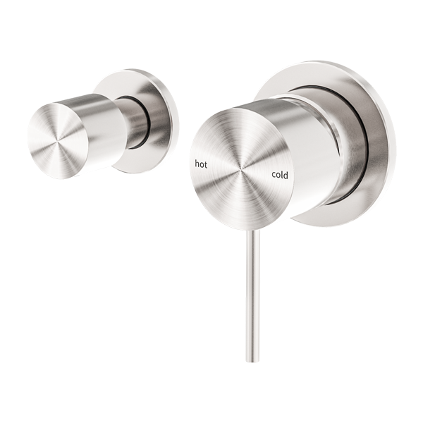 Nero Mecca Shower Mixer with Horizontal 2 Way Divertor - Brushed Nickel