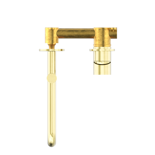 Nero Mecca Wall/Basin Bath Mixer Swivel Spout - Brushed Gold