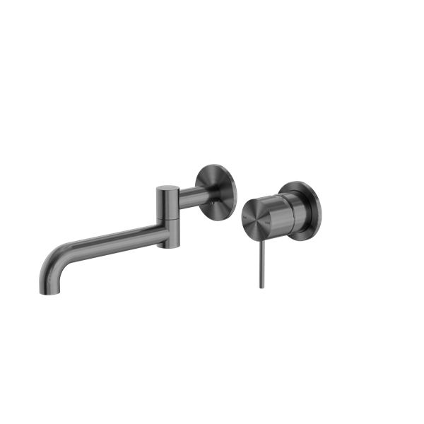 Nero Mecca Wall/Basin Bath Mixer Swivel Spout - Gunmetal