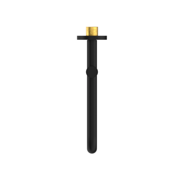 Nero Mecca Wall Mounted Swivel Basin/Bath Spout 225MM - Matte Black