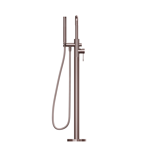 Nero Opal Freestanding Bath Mixer with Handshower - Brushed Bronze