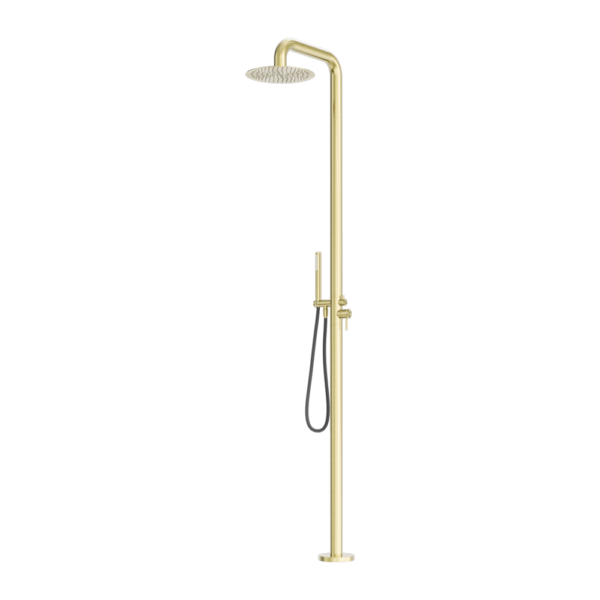Nero ZEN SS316L Outdoor Freestanding Shower Column - Brushed Gold