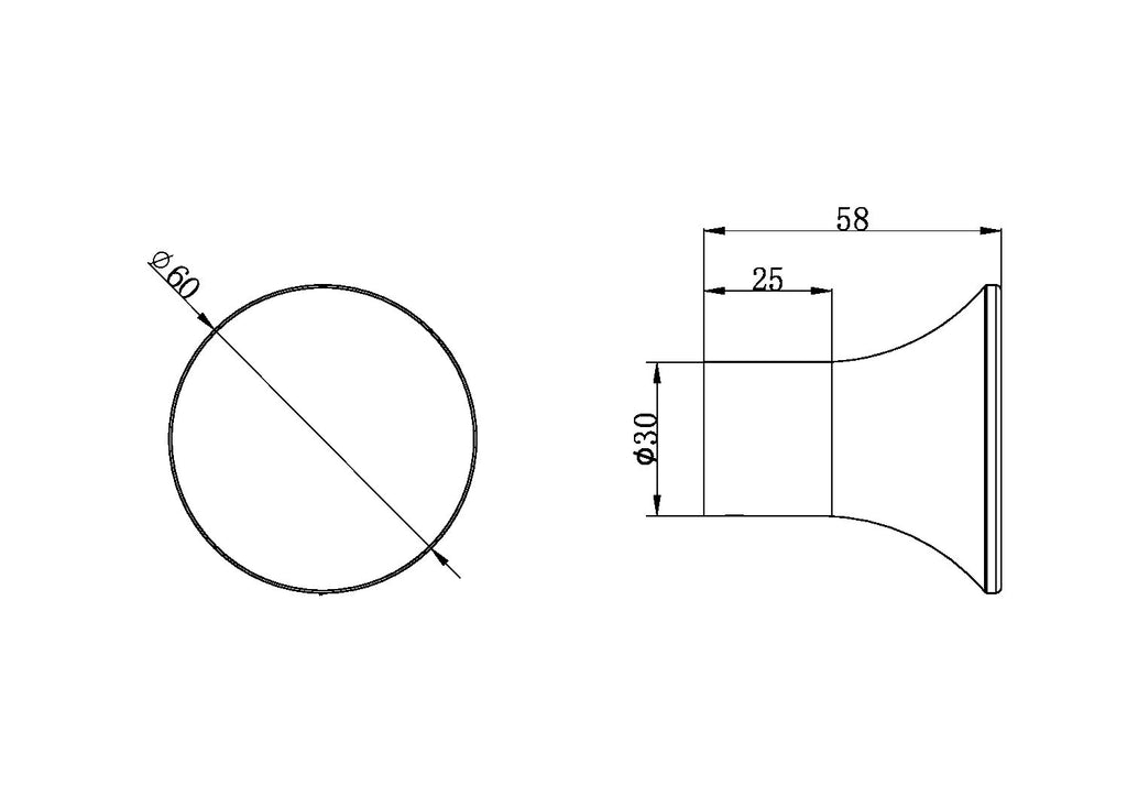 Nero ZEN SS316L Robe Hook - Bushed Gold