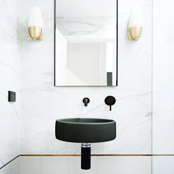 Nood Co Bowl Basin Wall Hung - Charcoal