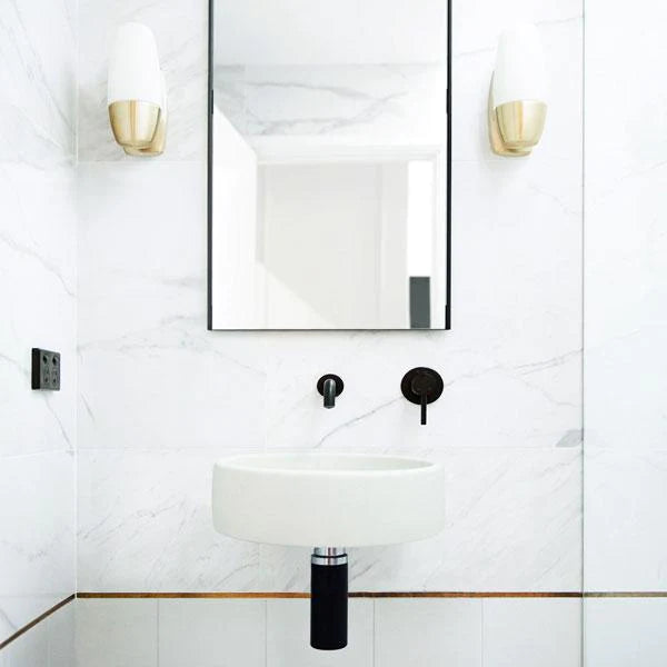 Nood Co Bowl Basin Wall Hung - Ivory