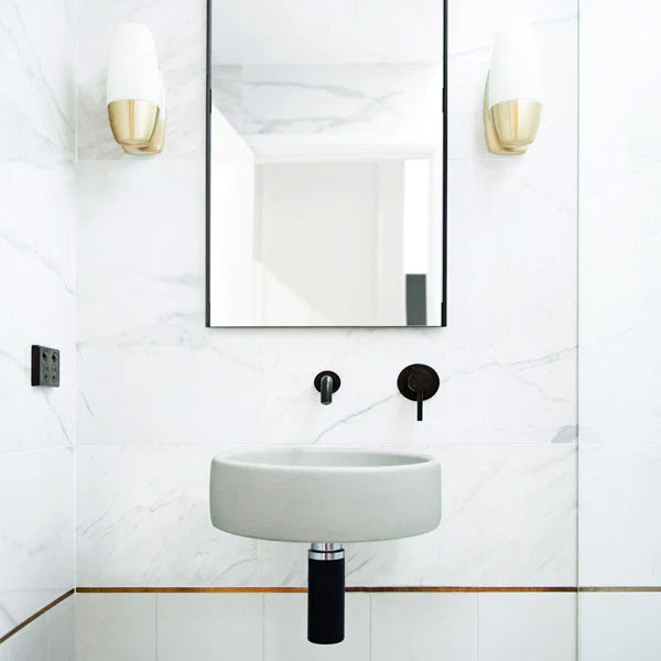 Nood Co Bowl Basin Wall Hung - Sky Grey