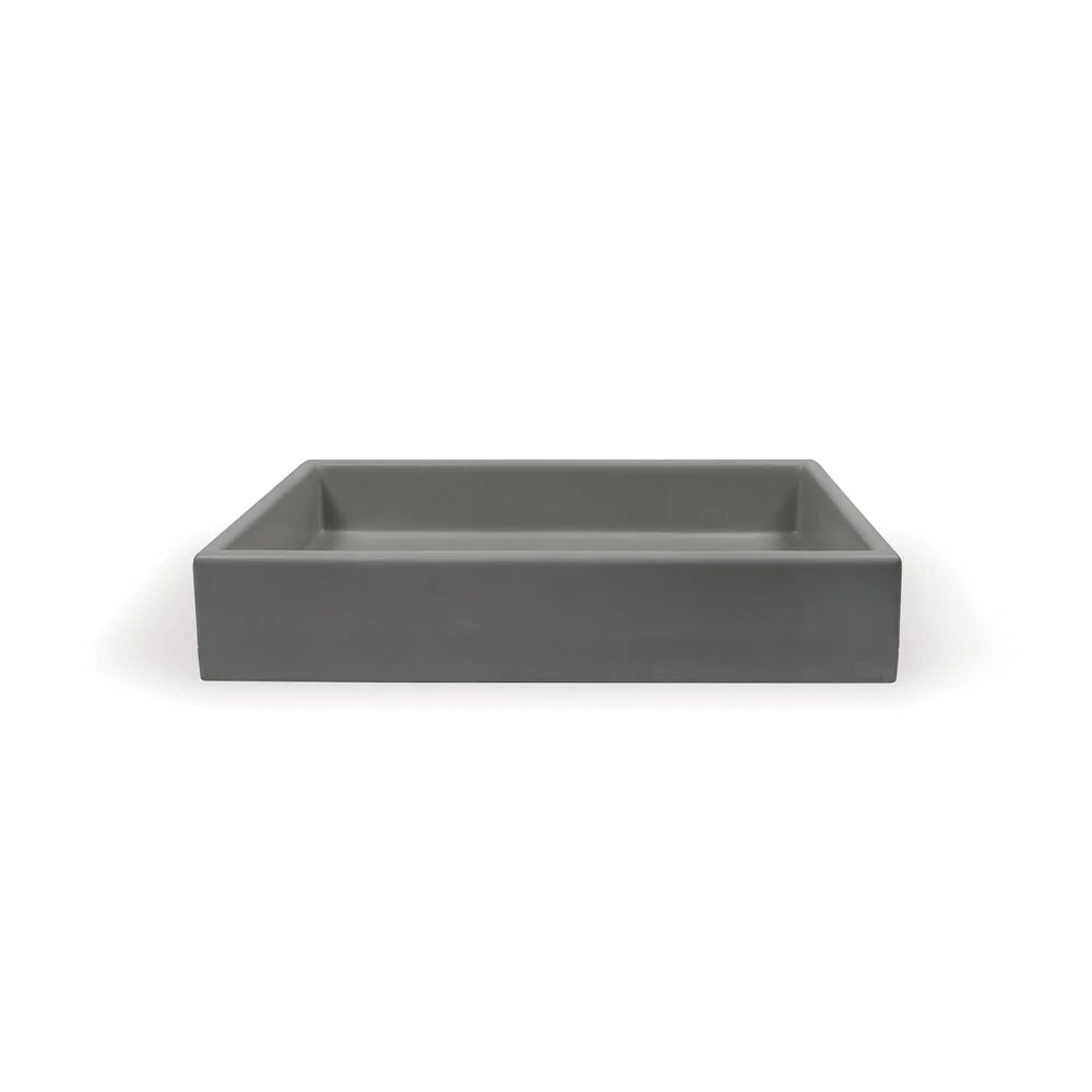Nood Co Box Basin Surface Mount - Mid Tone Grey