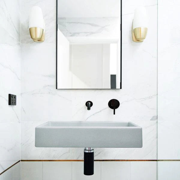 Nood Co Box Basin Wall Hung - Sky Grey