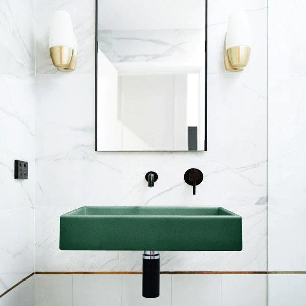 Nood Co Box Basin Wall Hung - Teal