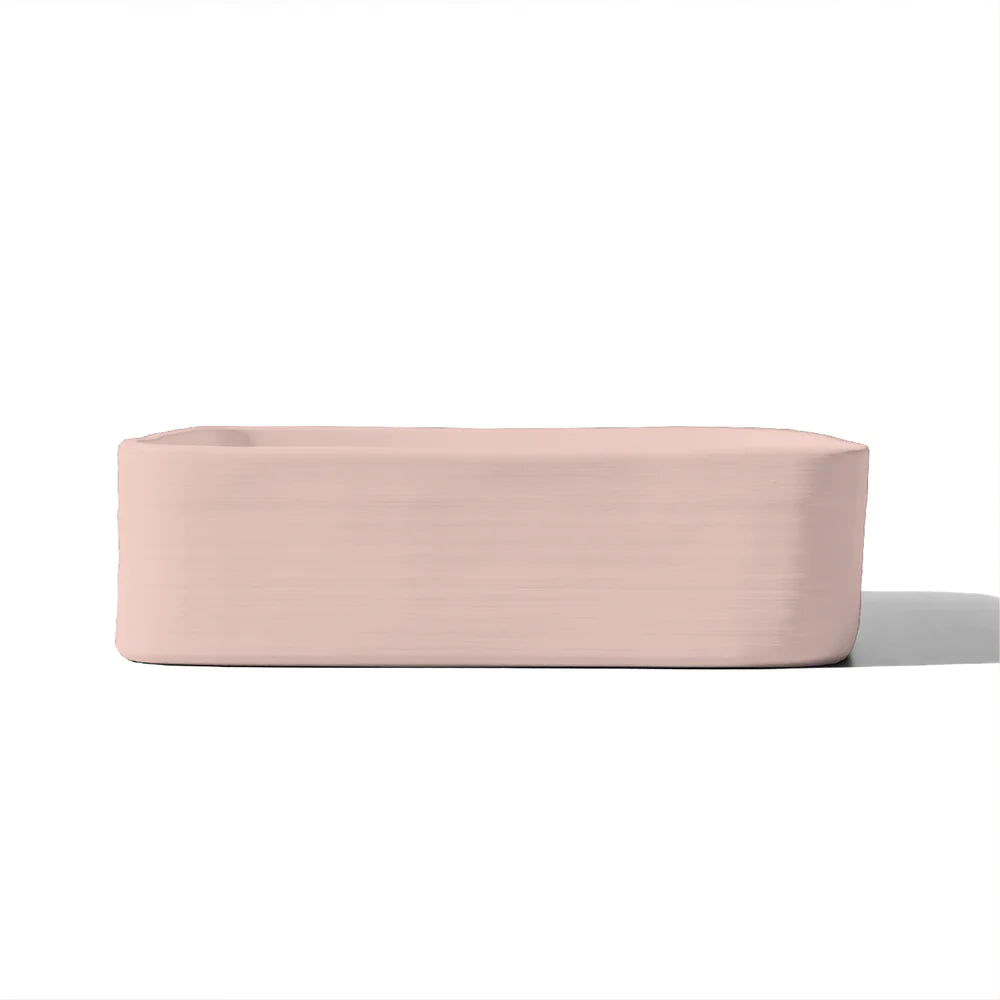 Nood Co Cast Basin Wall Hung - Blush Pink