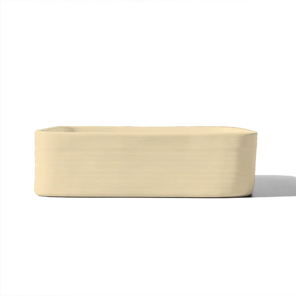 Nood Co Cast Basin Wall Hung - Custard