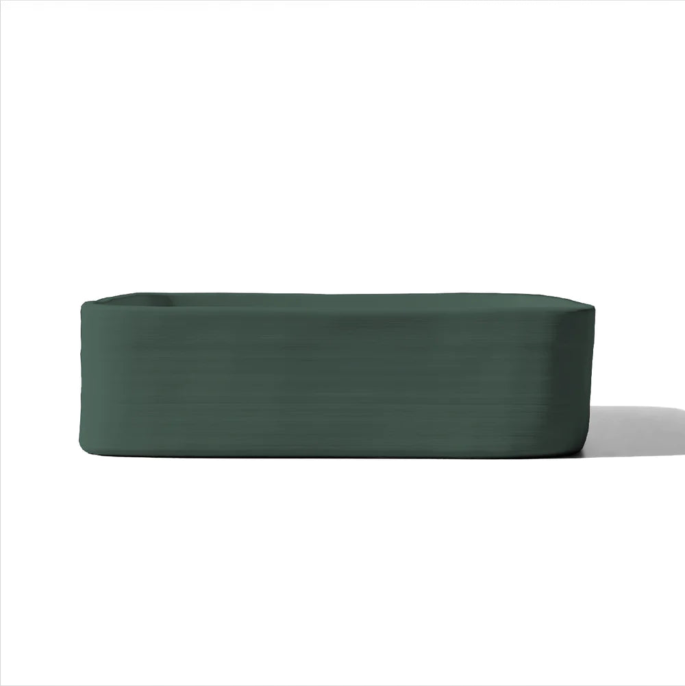 Nood Co Cast Basin Wall Hung - Teal