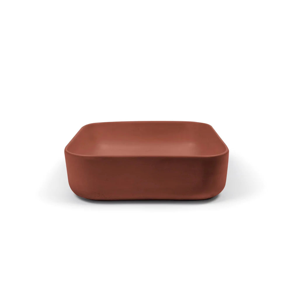 Nood Co Cube Basin Surface Mount - Clay