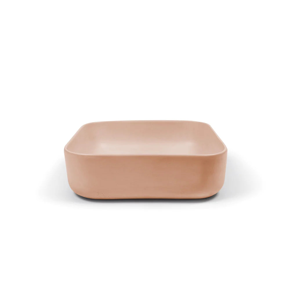 Nood Co Cube Basin Surface Mount - Pastel Peach