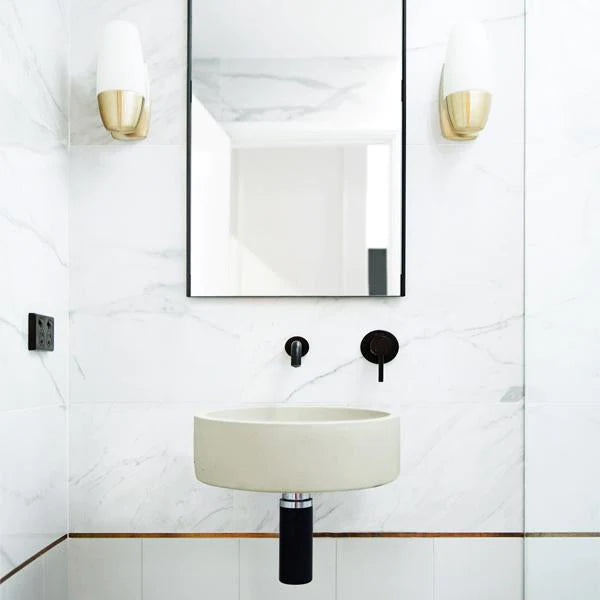 Nood Co Hoop Basin Wall Hung - Sand