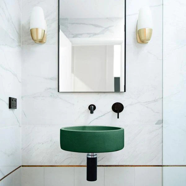 Nood Co Hoop Basin Wall Hung - Teal