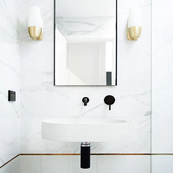 Nood Co Pill Basin Wall Hung - Ivory