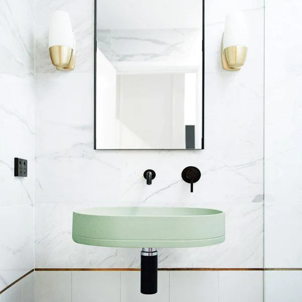 Nood Co Pill Basin Wall Hung - Mint