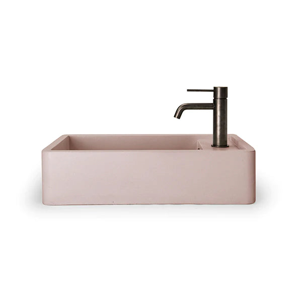 Nood Co Shelf 01 Basin Wall Hung - Blush Pink