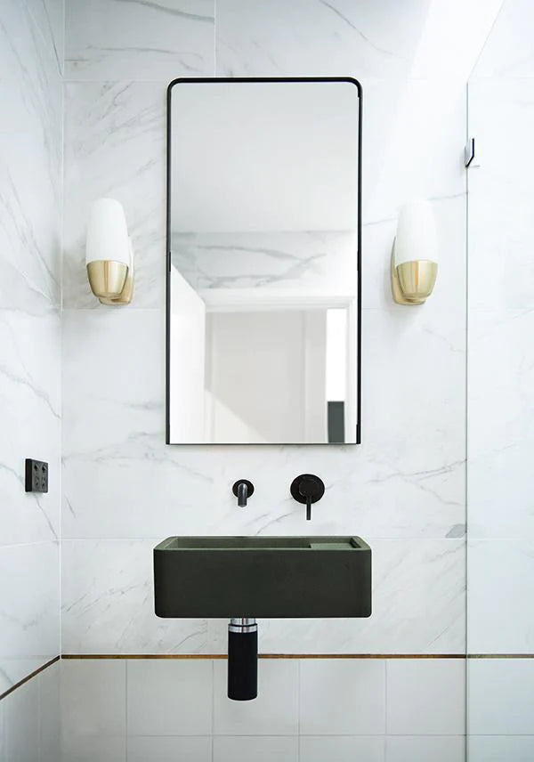 Nood Co Shelf 01 Basin Wall Hung - Charcoal