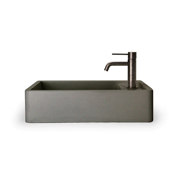 Nood Co Shelf 01 Basin Wall Hung - Mid Tone Grey