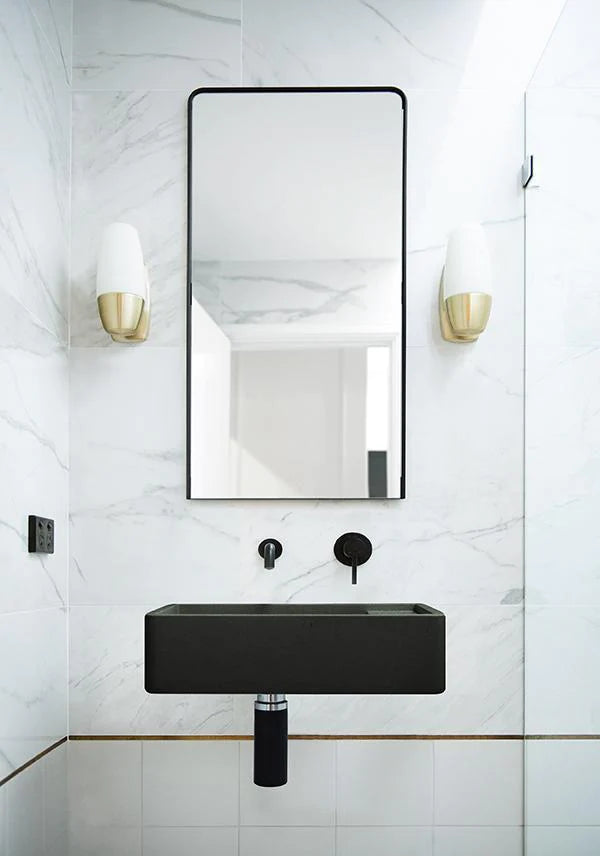 Nood Co Shelf 02 Basin Wall Hung - Charcoal