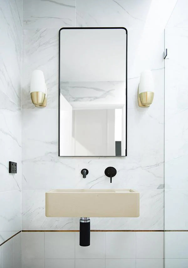 Nood Co Shelf 02 Basin Wall Hung - Custard