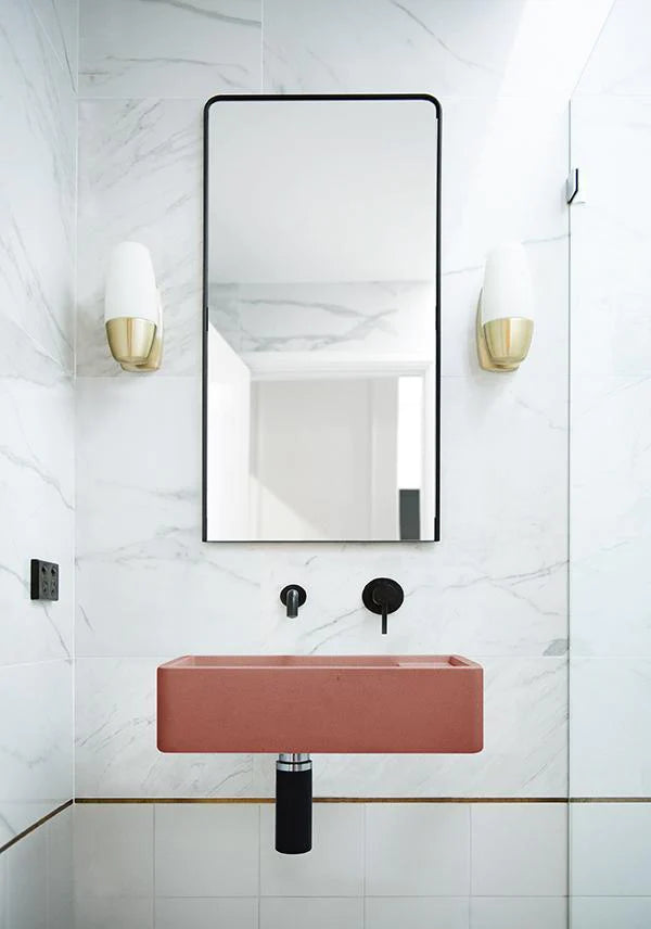 Nood Co Shelf 02 Basin Wall Hung - Musk