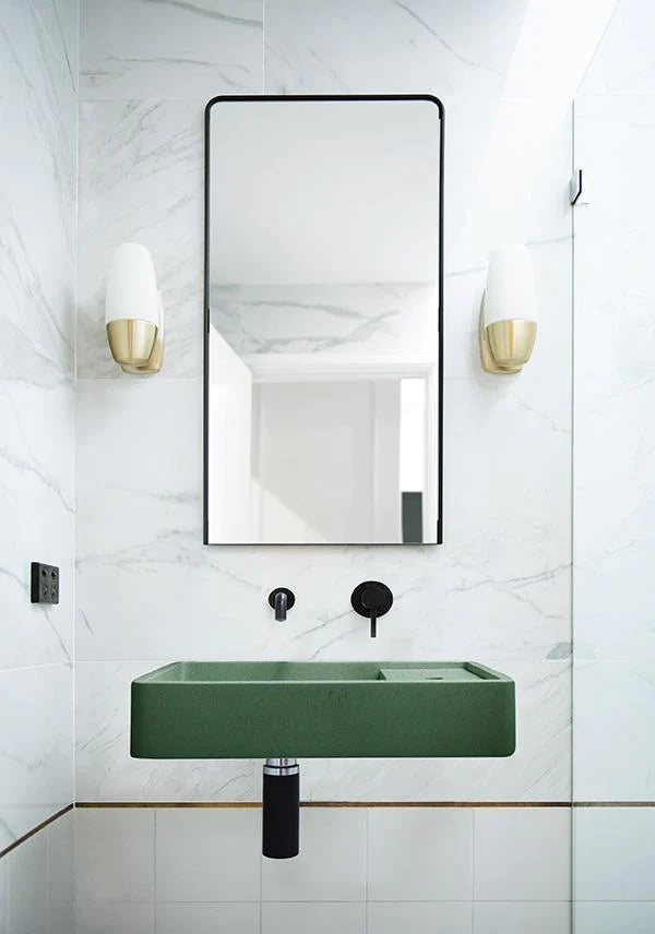 Nood Co Shelf 03 Basin Wall Hung - Teal
