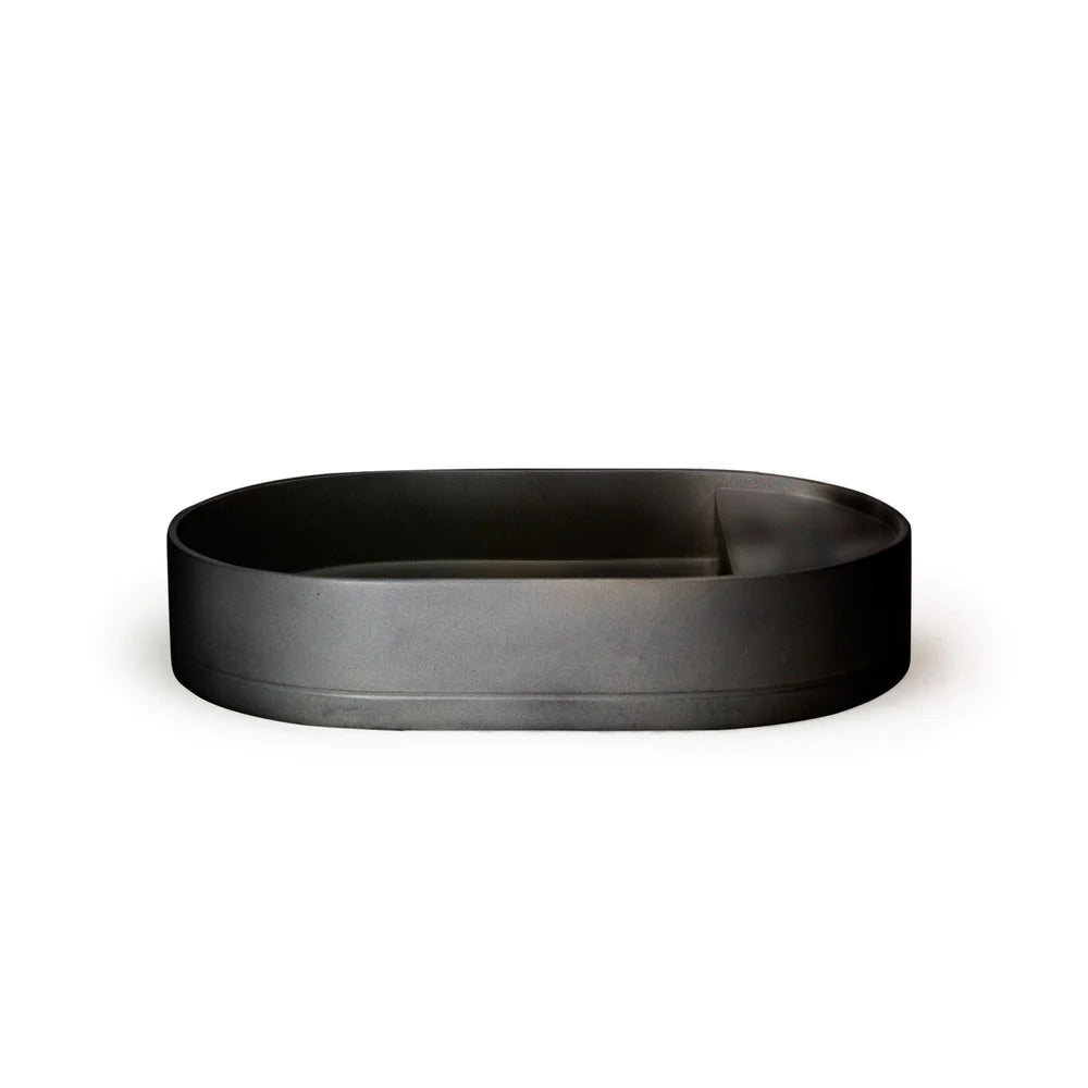 Nood Co Shelf Oval Basin Surface Mount - Charcoal
