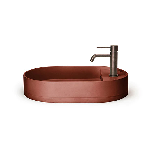 Nood Co Shelf Oval Basin Surface Mount - Clay