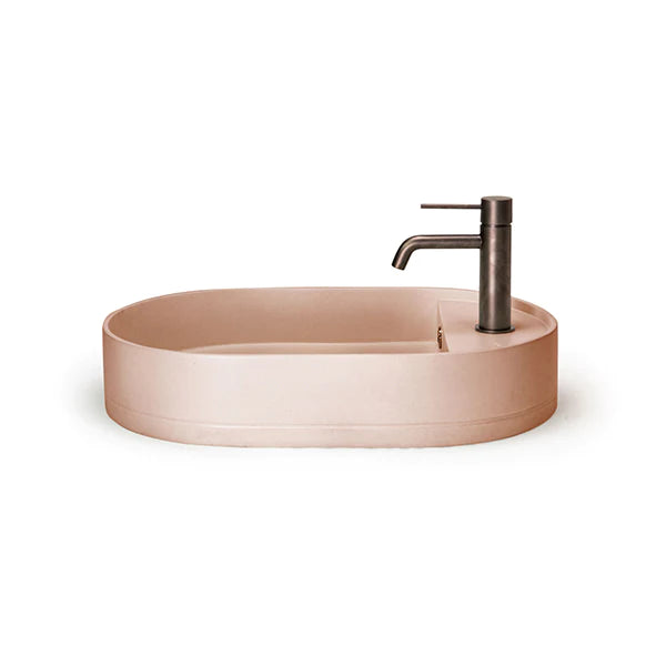 Nood Co Shelf Oval Basin Surface Mount - Pastel Peach