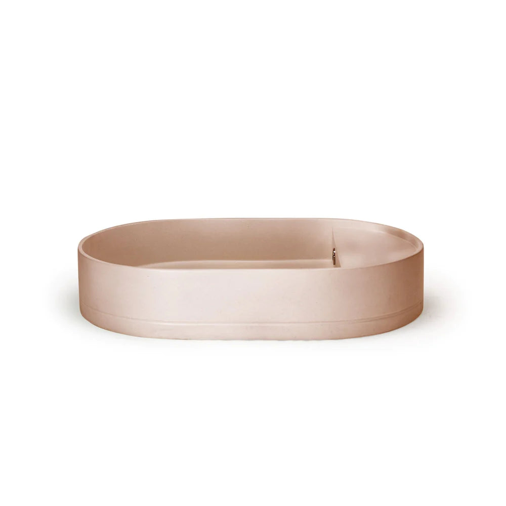 Nood Co Shelf Oval Basin Surface Mount - Pastel Peach