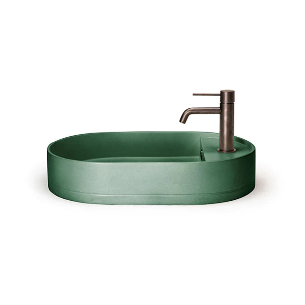 Nood Co Shelf Oval Basin Surface Mount - Teal