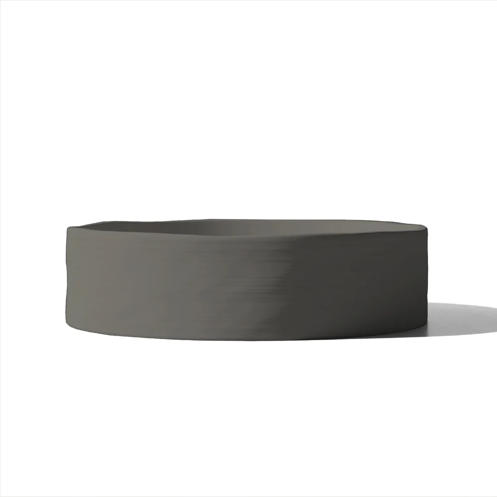 Nood Co Slip Basin Surface Mount - Mid Tone Grey
