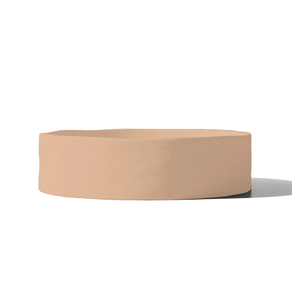 Nood Co Slip Basin Wall Hung - Pastel Peach