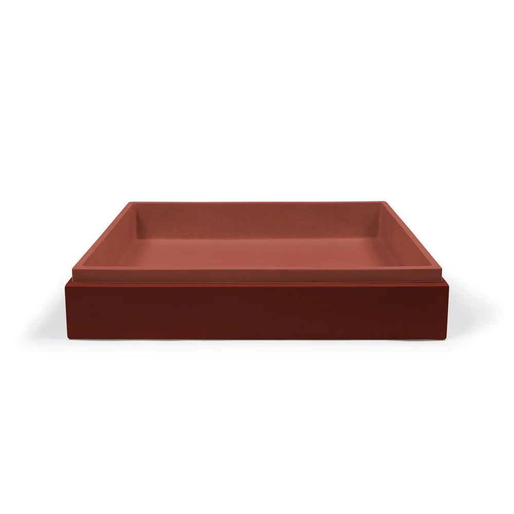 Nood Co Stepp Rectangle Surface Mount - Clay