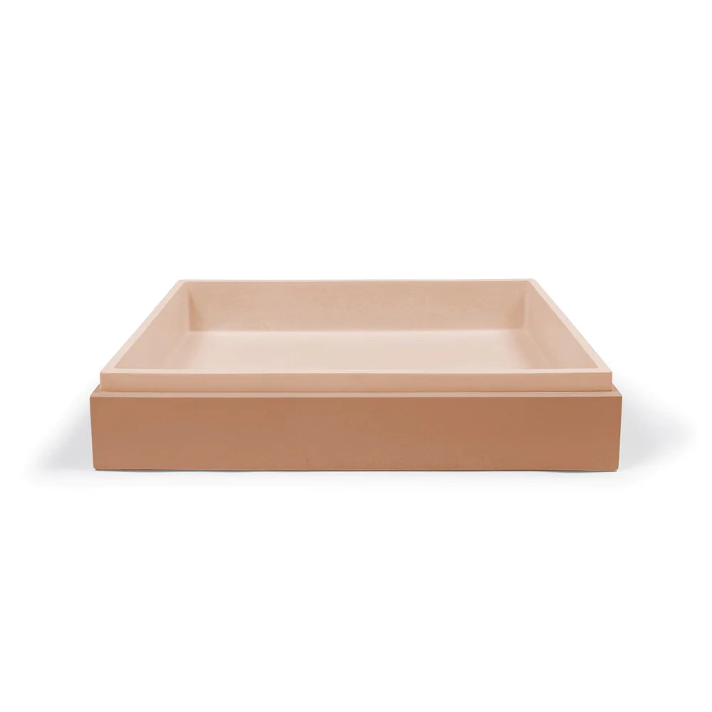 Nood Co Stepp Rectangle Surface Mount - Pastel Peach