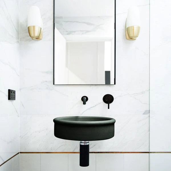 Nood Co Tubb Basin Wall Hung - Charcoal