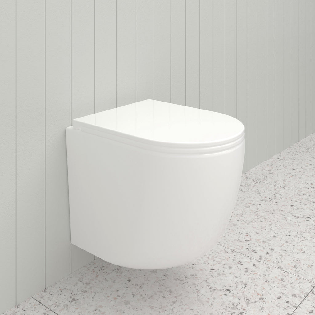 Nortono Wall Hung Toilet Pan Gloss White