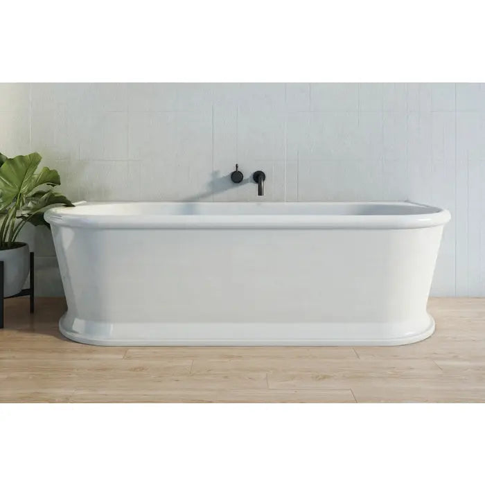 Decina Oxford Freestanding back to wall Bath 1700mm - Gloss White