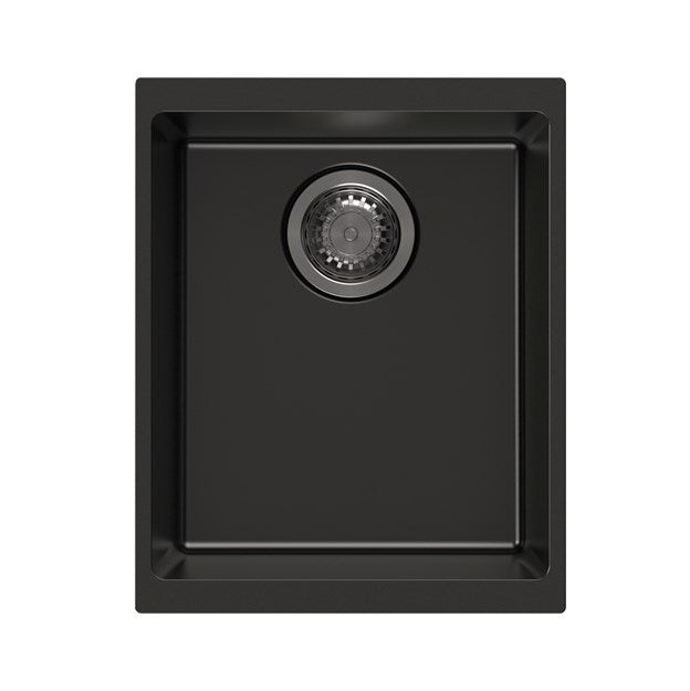Granite Single Bowl Kitchen Sink 370x460x220mm - Black