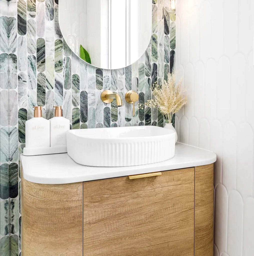 Otti Archie Ceramic Fluted Basin