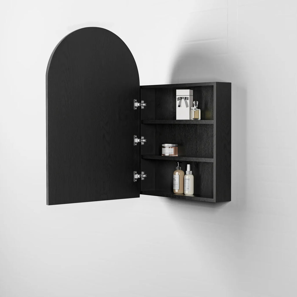Otti Archie Shaving Cabinet - Black Oak