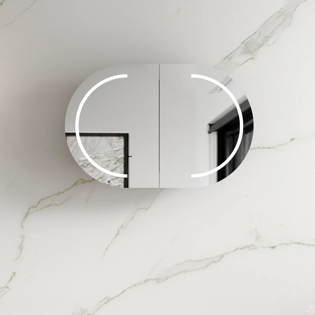 Otti Bondi LED Shaving Cabinet - Matte White